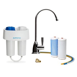 Austin Springs Under Counter Water Filter with Faucet - Chrome