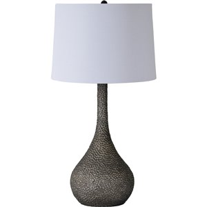 Lampe de Table Seano de Notre Dame Design, 24,5 po, abat-jour en tissu, noir