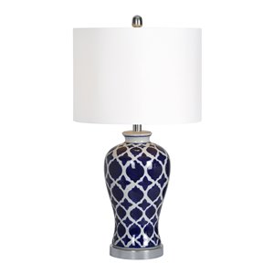 Lampe de Table Odni de Notre Dame Design, 14 po, abat-jour en tissu