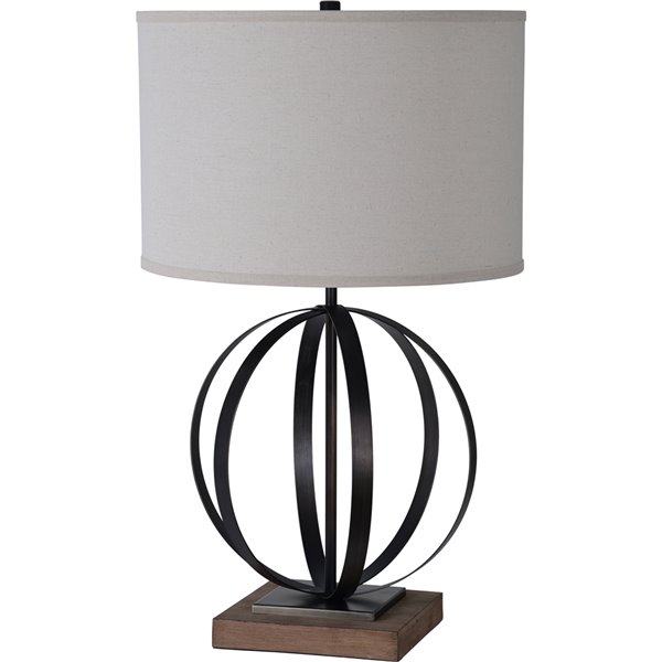 Table Lamp With Fabric Shade Ndd20lt878, Notre Dame Table Lamp