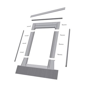 FAKRO EHW High Profile Step Flashing for Roof Egress Window Model FWU 3746