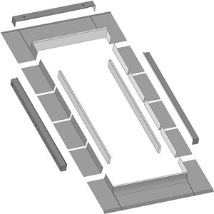 FAKRO Thermo Flashing for Fixed (FX) Deck Mount Skylight Model 806