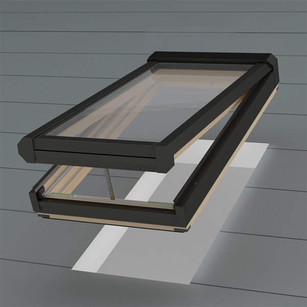 FAKRO 21 x 46 Deck Mount Manual Venting Laminated Glass Skylight