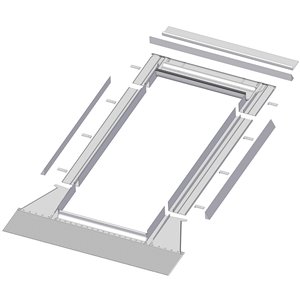 FAKRO EH High Profile Step Flashing for Deck Mount Skylight Model 806