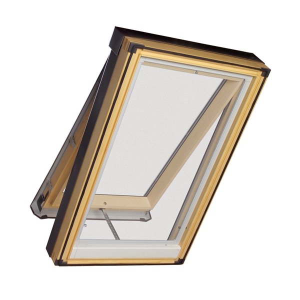 FAKRO 21 x 46 Deck Mount Solar Venting Laminated Glass Skylight