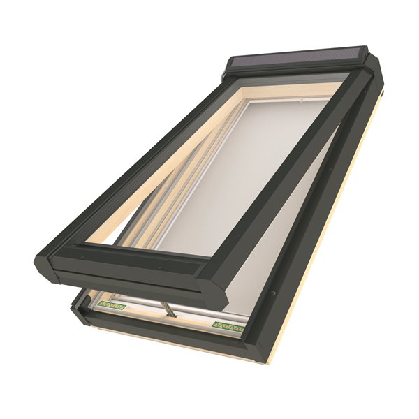 FAKRO 21 x 46 Deck Mount Solar Venting Laminated Glass Skylight