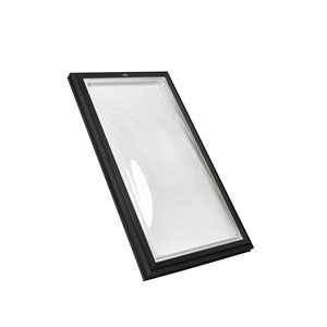 Columbia Double Glazed Clear 22.5 x 46.5 Acrylic Dome Skylight - Black
