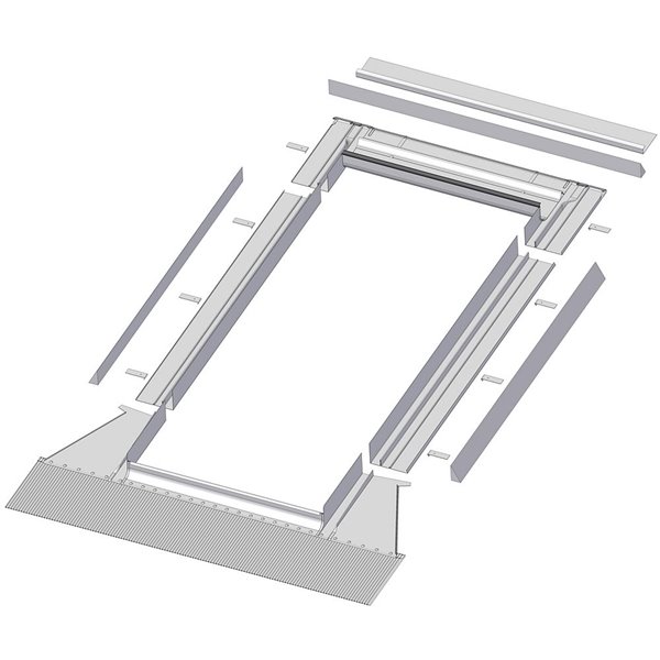 Fakro EH High Profile Step Flashing Kit for Deck Mount Skylights Compatible with FX/FV/FVE/FVS - 301/304/306