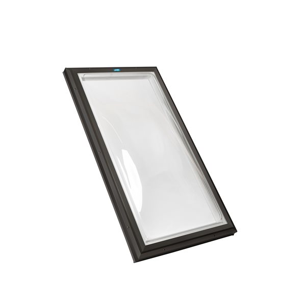 Columbia Double Glazed Clear 22.5 x 34.5 Acrylic Dome Skylight - Brown