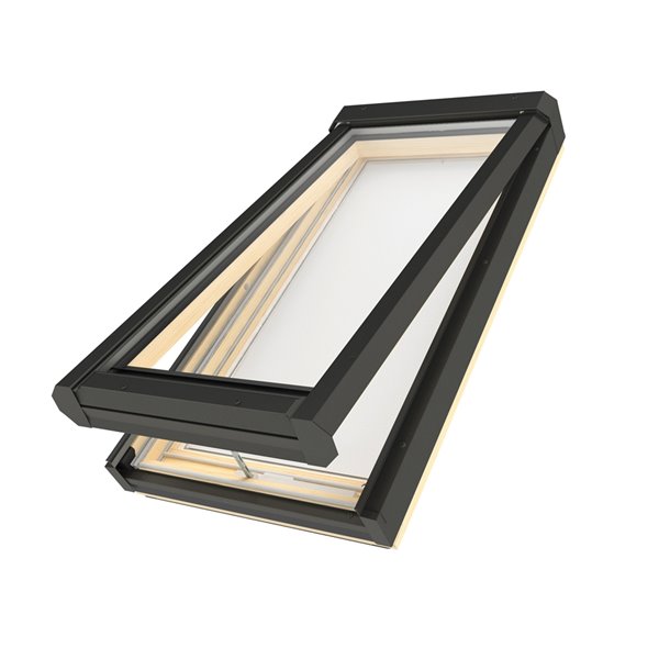 FAKRO 30 x 38-1/8 Deck Mount Manual Venting Laminated Glass Skylight