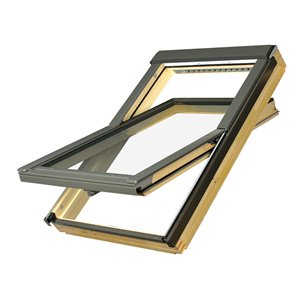 Fenêtre de toit pivotante en verre laminé de Fakro, 22 po x 46,88 po, gris