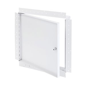 Porte d'accès encastrée avec bride de boue de Best Access Doors, 24 po x 24 po, blanche