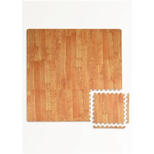 Tuile de mousse emboîtable Vineyard de FloorPops, intérieur, 3 pi x 3 pi, brun