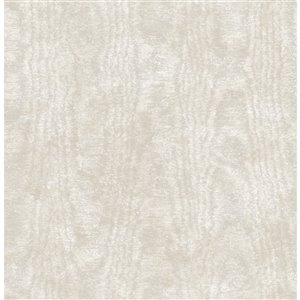 Papier peint non encollé et non tissé Annecy Brewster Essentials d'Advantage, motif abstrait, 56,4 pi², beige