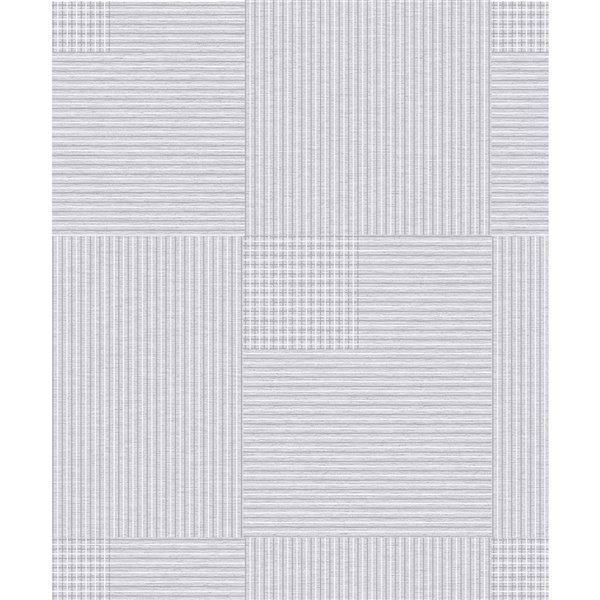Advantage Geo Ronald Non-Woven and Unpasted Wallpaper - Geometric Pattern - 57.8-sq. ft. - Off-White
