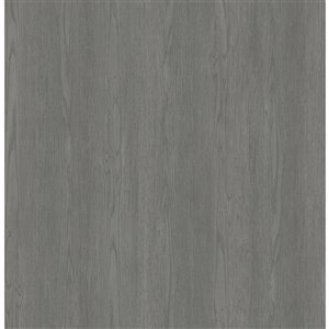 Papier peint non encollé et non tissé Brest Brewster Essentials d'Advantage, effet bois, 56,4 pi², gris anthracite