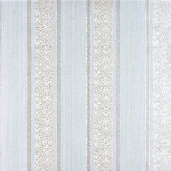 Advantage Tradition Mackenzie Non-Woven and Unpasted Wallpaper - Stripes Pattern - 57.8-sq. ft. - Mint