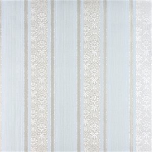 Advantage Tradition Mackenzie Non-Woven and Unpasted Wallpaper - Stripes Pattern - 57.8-sq. ft. - Mint