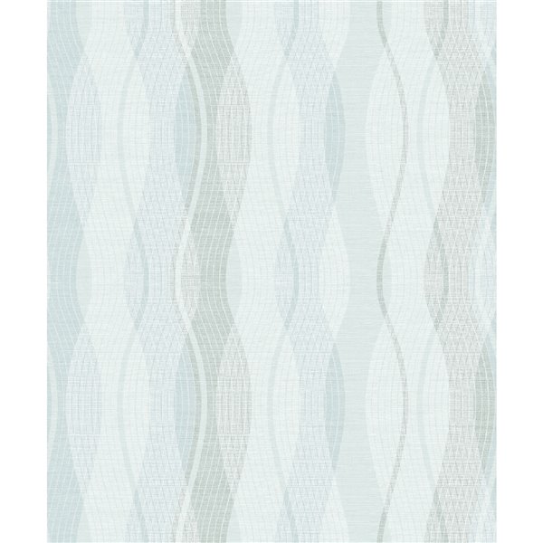 Advantage Geo Jenner Non-Woven and Unpasted Wallpaper - Geometric Pattern - 57.8-sq. ft. - Light Green