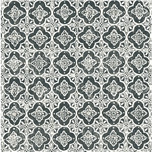 Papier peint non encollé et non tissé Seville Brewster Essentials d'Advantage, motif géométrique, 56,4 pi², noir