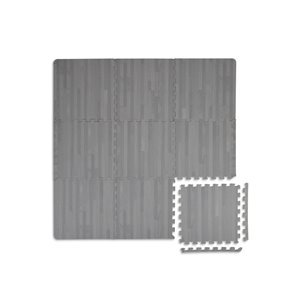 Tuile de mousse emboîtable Manor de FloorPops, intérieur, 3 pi x 3 pi, gris