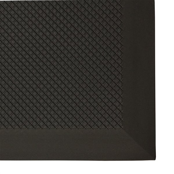 Tapis antifatigue ultime de ComfortBoost, 2 pi x 3 pi, noir