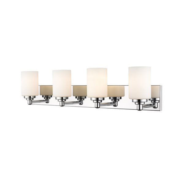 Z-Lite Soledad 4-Light Chrome Transitional Vanity Light