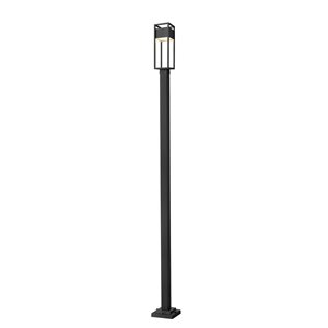 Z-Lite Barwick 113.75-in x 9.25-in Black Hardwired Incandescent Complete Post Light