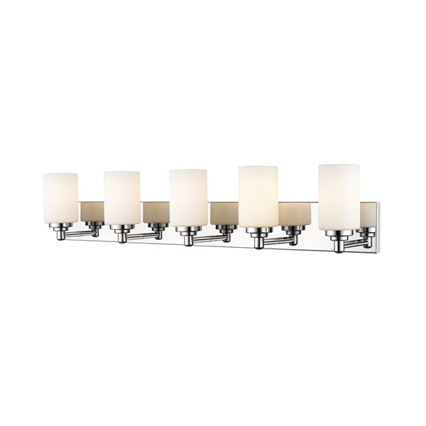 Z-Lite Soledad 5-Light Chrome Transitional Vanity Light