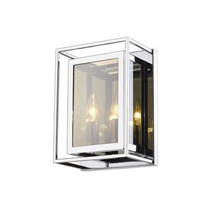 Z-Lite Infinity 8.25-in W 2-Light Chrome Modern/Contemporary Wall Sconce