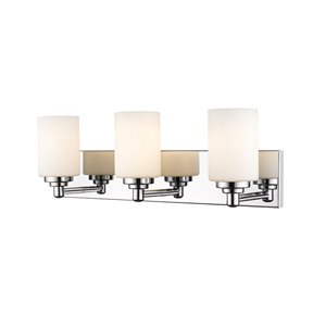 Z-Lite Soledad 3-Light Chrome Transitional Vanity Light