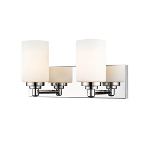 Z-Lite Soledad 2-Light Chrome Transitional Vanity Light