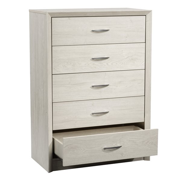 Corliving Newport Contemporary White, Tall Large White Dresser