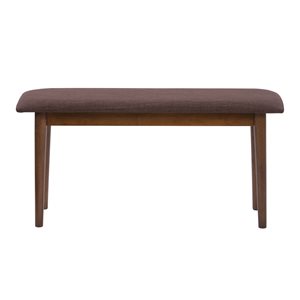Banc de salle à manger rectangulaire Branson de Corliving, tweed brun