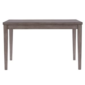 Table de salle à manger rectangulaire fixe à hauteur comptoir New York avec plateau en placage de bois par CorLiving, gris …