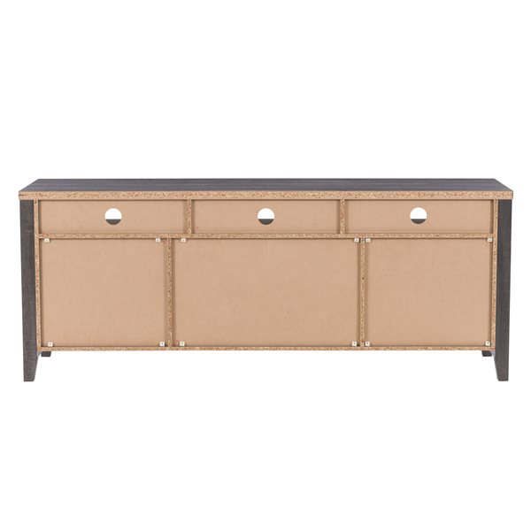 CorLiving Hollywood Modern/Contemporary TV Cabinet for TVs up to 85-in - 2-Drawer 7-Shelf - Ash Grey