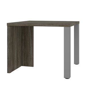 Table basse rectangulaire Lucida de Bestar, 19 po x 24 po, gris boisé