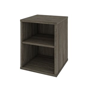 Table d'appoint rectangulaire Fom de Bestar, 33 po x 15 po, gris boisé