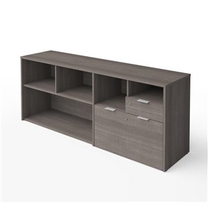 Unité de rangement avec 8 compartiments Aquarius de Bestar, 35,4 po, Antigua/blanc