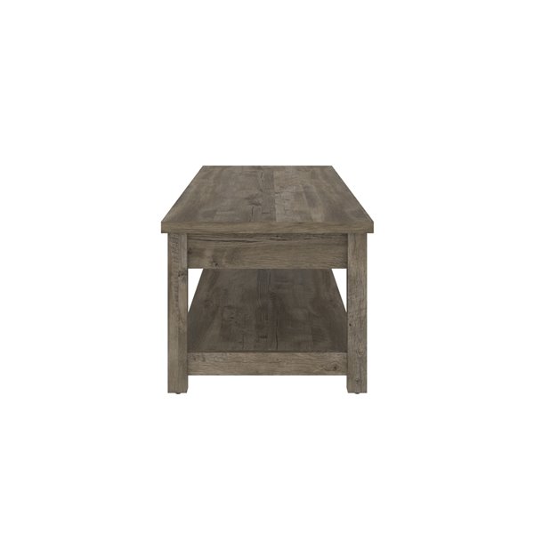 Table à café Isida de Bestar, 18 po x 43 po, chêne brun