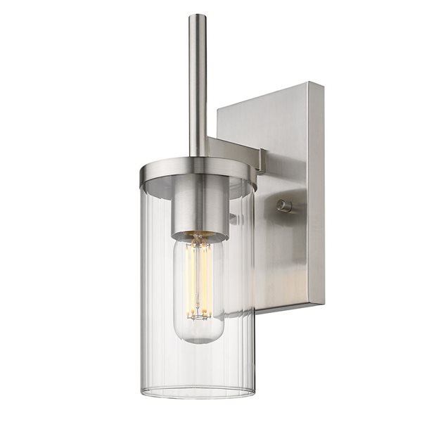 Golden Lighting Winslett Transitional Wall Sconce - 1-Light - 4.88-in - Pewter