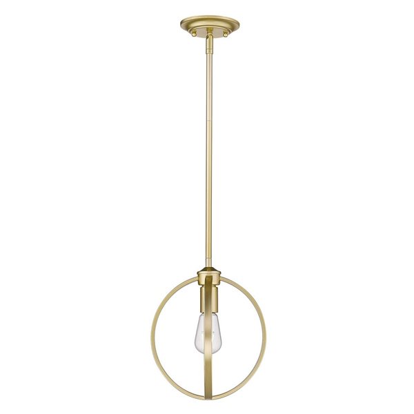 Golden Lighting Colson Mini Pendant - Industrial - Olympic Gold