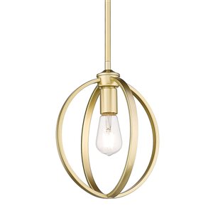 Golden Lighting Colson Mini Pendant - Industrial - Olympic Gold