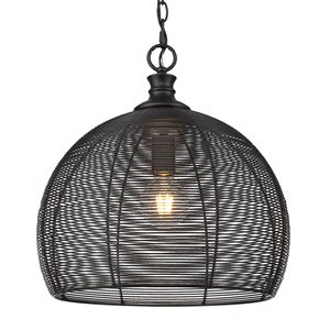 Golden Lighting Calypso Medium Pendant - Glam - Matte Black