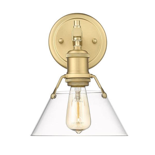 Golden Lighting Orwell Industrial Vanity Light - 1-Light - Brushed Champagne Bronze