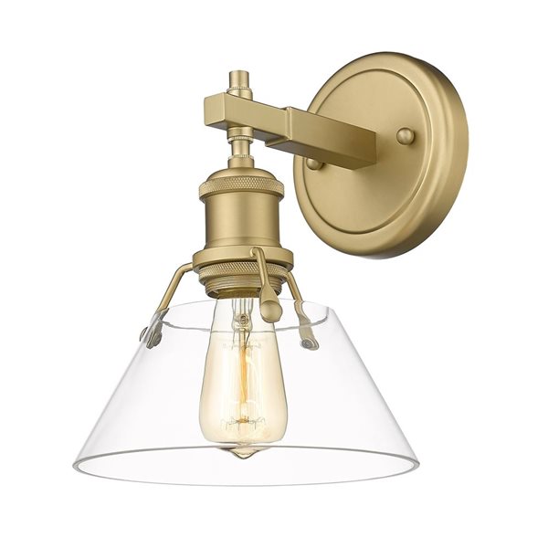 Golden Lighting Orwell Industrial Vanity Light - 1-Light - Brushed Champagne Bronze