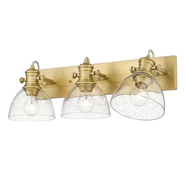 Golden Lighting Hines Transitional Vanity Light - 3-Light - Brushed Champagne Bronze