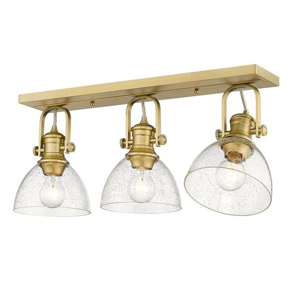 Golden Lighting Hines Transitional Vanity Light - 3-Light - Brushed Champagne Bronze