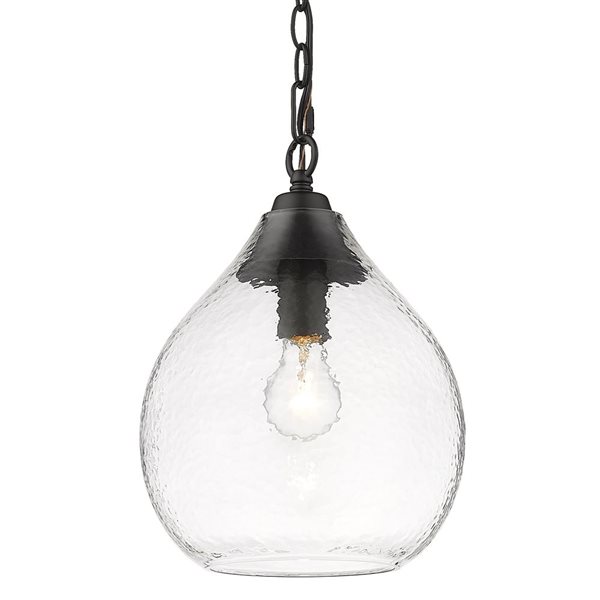 Golden Lighting Ariella Small Pendant - Modern/Contemporary - Matte Black