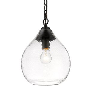 Golden Lighting Ariella Small Pendant - Modern/Contemporary - Matte Black